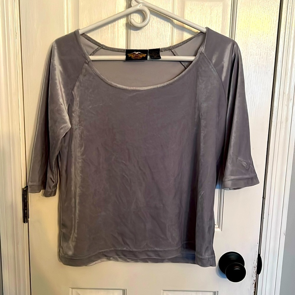 Vintage Harley Davidson Velour shirt